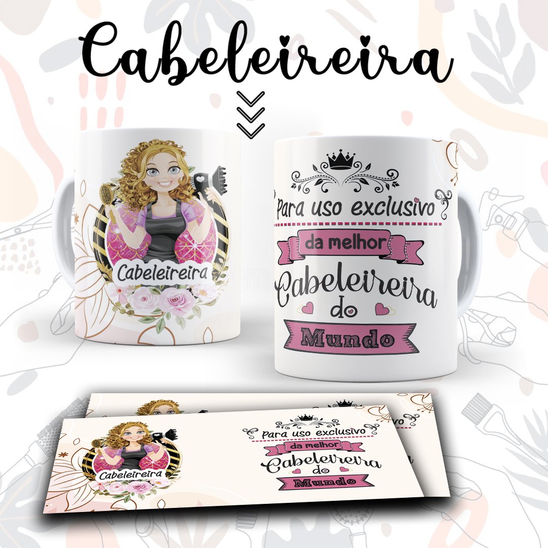 caneca cabeleireira